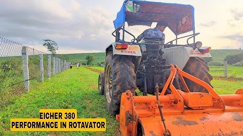 EICHER 380 PERFORMANCE IN ROTAVATOR 😲 36 BLADES#eicher #eicher_tractor 380#tractorjunction #eicher