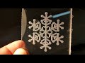 Making Snowflake Christmas Ornaments - Seasons Greetings 2022