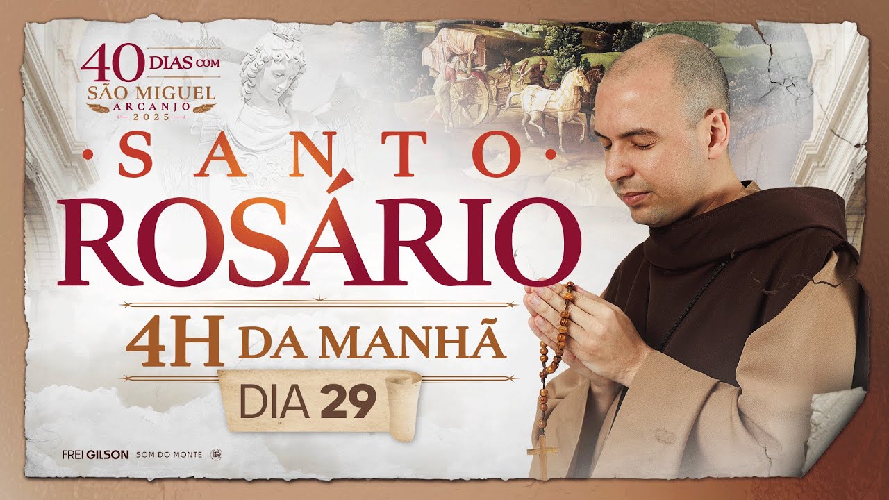 Santo Rosário | 40 Dias com São Miguel Arcanjo 2025 | 03:40 | 16/09 | 29° Dia | Live Ao vivo