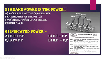 14) MCQ ON IC ENGINE || OBJECTIVE TYPE QUESTIONS || HINDI || Er. ASHISH