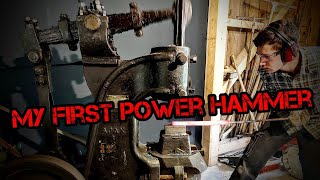 My 100 year old power hammer!!! | How to get started in blacksmithing | Subtitled