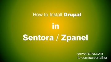 How To Install Drupal in Sentora Control Panel With Sentestico