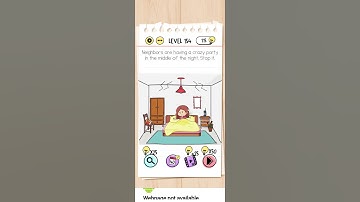 brain test level 154 - neighbors are having a crazy party in the middle of the night. stop it