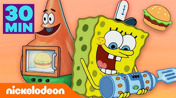 SpongeBob | Penemuan-Penemuan Makanan Krabby Patty Terbaik! | Nickelodeon Bahasa