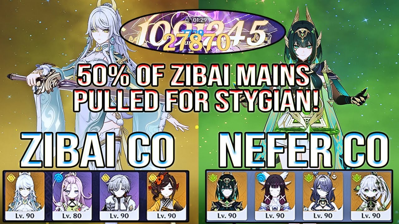 50% of Zibai Mains Pulled Her Just to Beat Stygian 😅 | Spiral Abyss 12 | Genshin Impact