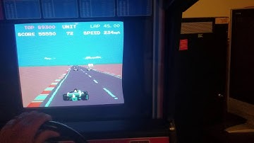 Pole Position 2 Test Track World Record.  90,950  Factory Settings for a Sit Down Arcade Machine
