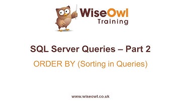 SQL Server Queries Part 2 - ORDER BY (Sorting in Queries)