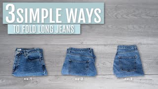 3 Simple Ways to Fold Jeans while you Self Isolate | Judi the Organizer