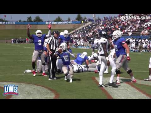 UWG Football vs Catawba 2016 - YouTube