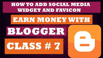 How to add Social Media icons/widget to blogger/Blogspot in URDU/HINDI