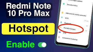 Redmi Note 10 Pro Max: How to Enable Portable Hotspot | Redmi Note 10 Pro Max Wifi Hotspot Settings