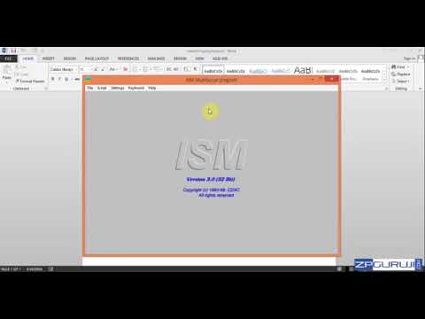 How to type in ISM 3