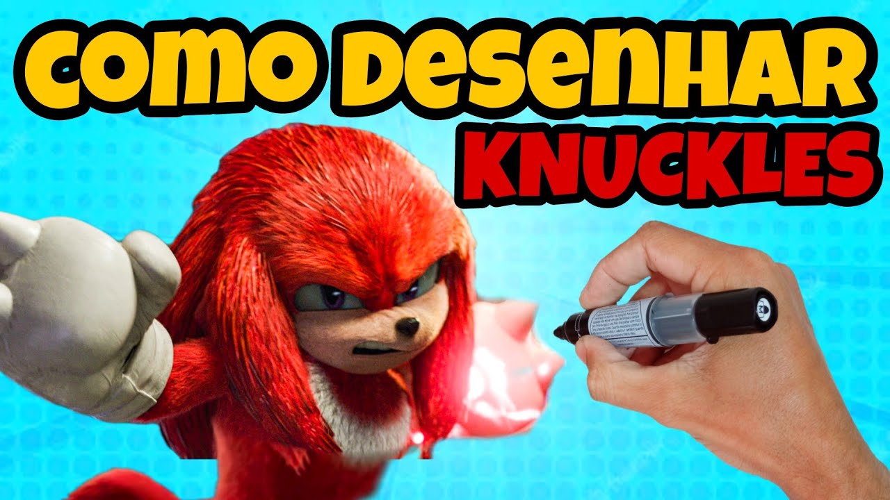 como DESENHAR o KNUCKLES do sonic