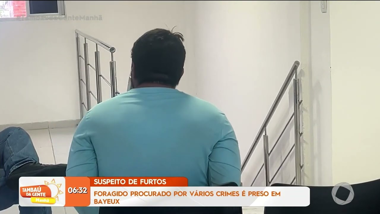 Foragido procurado por vários crimes é preso em Bayeux - Tambaú da Gente Manhã