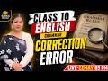 Class 10 English Grammar 🔥 | Error Correction Live Class | By Khushboo Mam