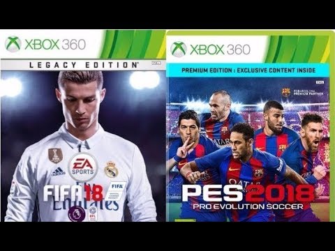 FIFA 18 VS PES 18 XBOX 360 GAMEPLAY. - YouTube