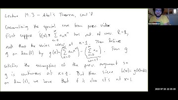 Lecture 19.3 - Abel