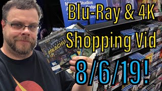 Blu-Ray & 4K Shopping Video for 8/6/19!