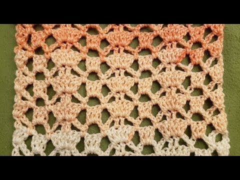 Shells & Squares Stitch Crochet Tutorial! - YouTube