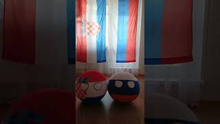 Хорватия и Россия - ❤ 🇭🇷❤🇷🇺/Croatia and  Russia - ❤ 🇭🇷❤🇷🇺 #shorts  #hrvatska #rusija #countryballs