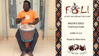 folidrums master's series traditional model-1219, played by Makan Kone