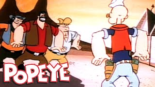 Popeye Out West! | All New Popeye | Classic Cartoons