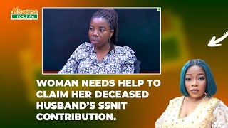 Woman Needs Help To Claim Her Deceased Husbands Ssnit Contribution.
