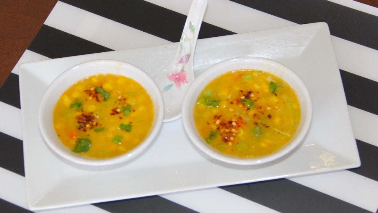 Quick Easy Corn Soup Video Recipe | Bhavna