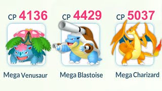 Level 50 MEGA KANTO STARTERS are UNBEATABLE in Pokemon GO