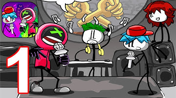 FNF Story - Music Battle - Gameplay Walkthrough Part 1 All Levels 1-9 (Android,iOS)