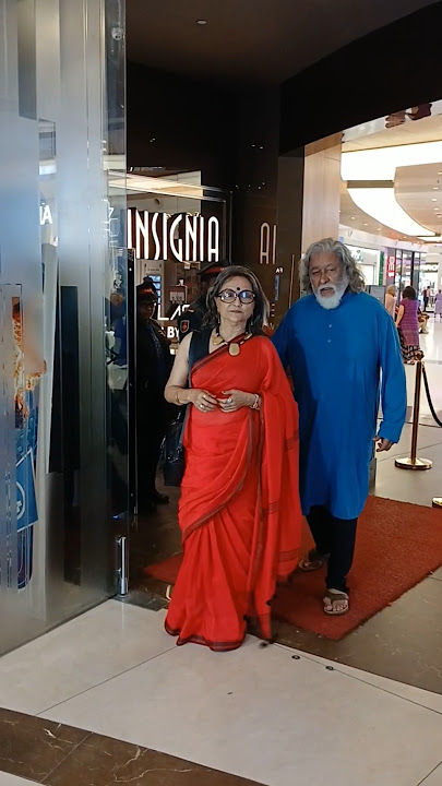 Aparna Sen with her husband #aparnasen #bengaliactress #bengalicinema #viralshort