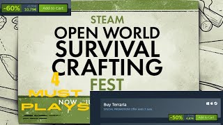 Must play Open world survival games (Steam Open world survival crafting fest)