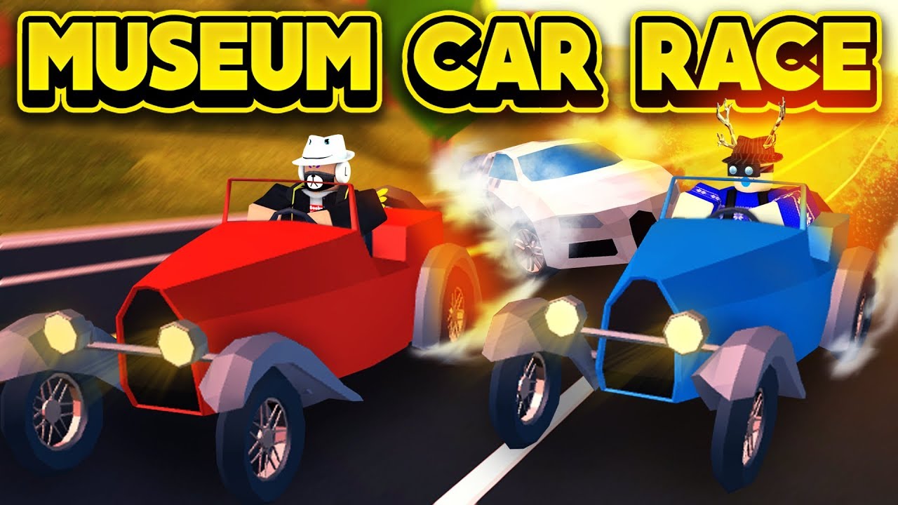 Racing The New Museum Car Roblox Jailbreak Youtube