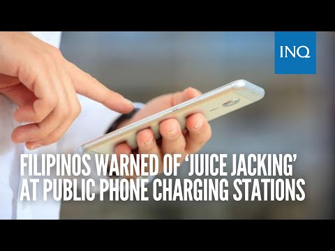 Filipinos warned of ‘juice jacking’ at public phone charging stations | #INQToday