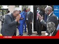 DP Ruto receives President Uhuru Kenyatta at Parliament to view Kibaki