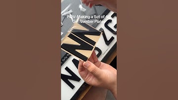 POV-Making a Set of 4D Gel Number Plates #numberplates #fyp #cars #privatereg #asmr #satisfying