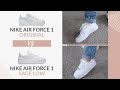 The Difference Between The Nike Air Force 1 Original Vs Sage Low // A Side By Side Comparison