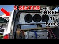 3 18s inside this 5 seater build walkaround and demo