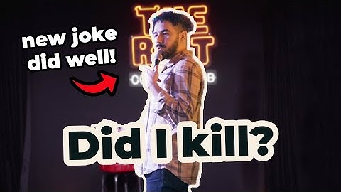 When the new joke hits 👌🏻😫 (Standup Comedy Open Mic)