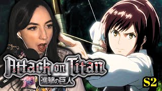 LET'S GO SASHA! 🏹 | Attack on Titan Season 2 Episode 2 Reaction