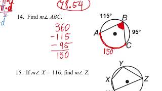 Circles Test REVIEW R