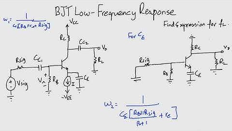 Common-Emitter Low-Frequency Response - [ENG] Electronics 1: Module 4 Lecture 23 ZE - 264