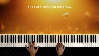 Video thumbnail of "Tomorrow (from "Annie") | Piano Cover by Paul Hankinson (with lyrics)"