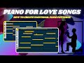 Must know piano patterns for romantic songs