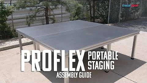 ProFlex 4'x8' Indoor/Outdoor Portable Stage, Assembly Guide - StageDrop