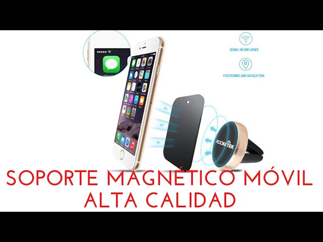 APOKIN Soporte Movil Coche Magnético Universal para iPhone Iman Soporte  Rejilla