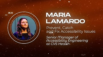 Maria Lamardo - Prevent, Catch and Fix Accessibility Issues - Vuejs Amsterdam 2023