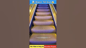 Why Escalator Steps Have Grooves 😯 (important) #shorts #facts #shortsfeed #3dnimation