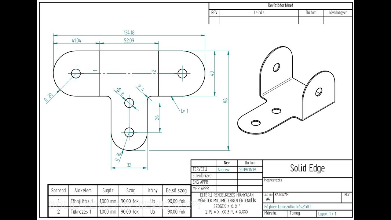 Autodesk Inventor Műszaki Rajz Készítés