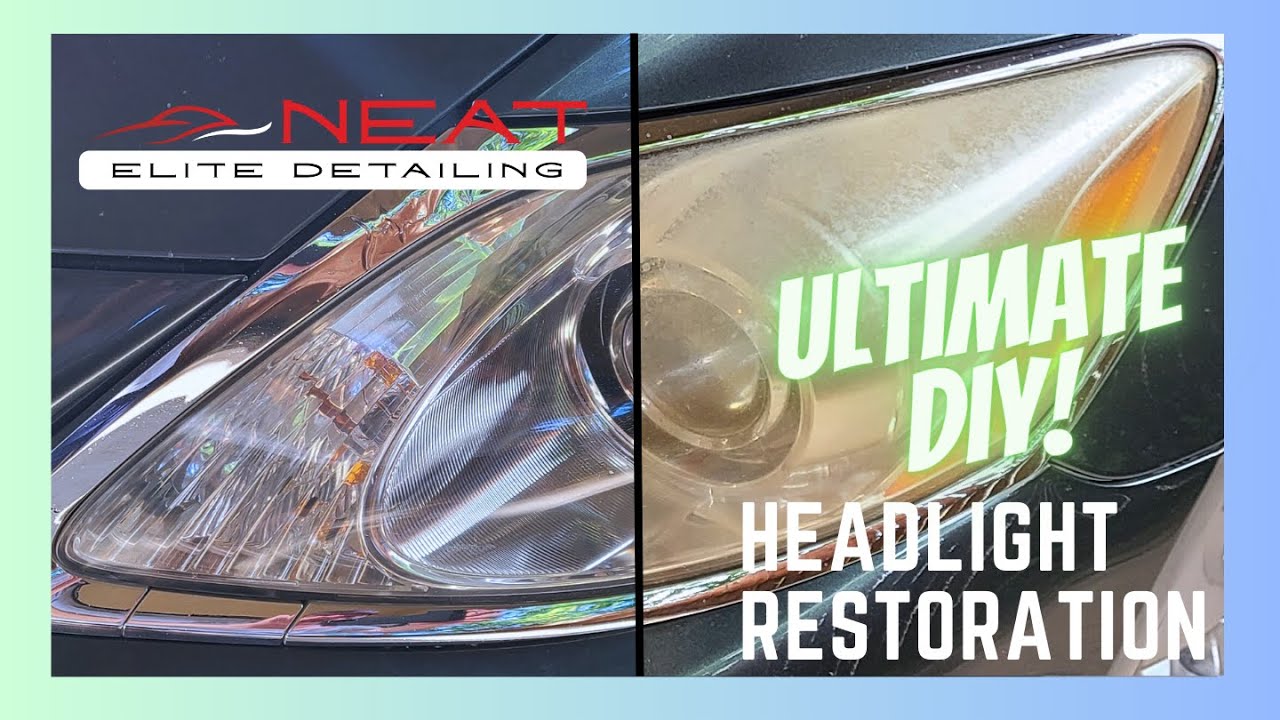 How to restore peeled headlight clear coat, how to remove peeled clear coat,  Faded headlight ALIMECH 